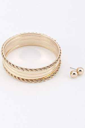 Pin Something On Earring Set Bracelet 5GCH6